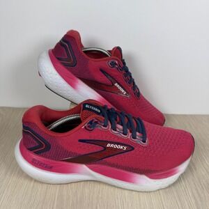 Running Shoes Brooks Womens 8.5 Pink Glycerin 21 Neutral Cushion Road Trainers